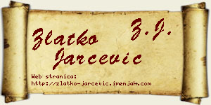Zlatko Jarčević vizit kartica